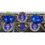 Designer Pearl Toran for Main Door  Traditional Bandhanwar with Tassels  Hanging Ornaments (Blue-Gold)