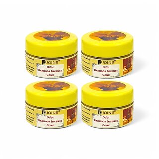 EUQINU Oudi Bakhoor Incense Cone For Rich, Soothing Scent, Calm, Relaxing Atmosphere - (Pack Of 4) 25g