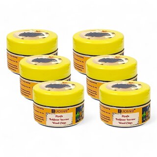 EUQINU Ziyafa Bakhoor Long Lasting Aroma Incense Wood Chips - 25g (Pack Of 6)