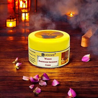 EUQINU Bakhoor Premium Wardi Cone Long-Lasting Aroma for a Relaxing Atmosphere (25gm)