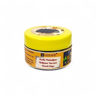 EUQINU Oudh Mubakhar Bakhoor Long Lasting Aroma Incense Wood Chips - 25g
