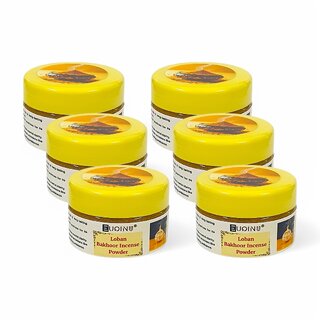 EUQINU Loban Bakhoor Long Lasting Aroma Incense Powder - 25g (Pack Of 6)