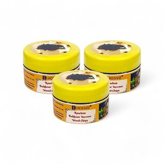 EUQINU Rawhan Bakhoor Long Lasting Aroma Incense Wood Chips - 25g (Pack Of 3)