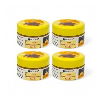 EUQINU Loban Bakhoor Incense Powder For Rich, Soothing Scent, Calm, Relaxing Atmosphere - (Pack Of 4) 25g