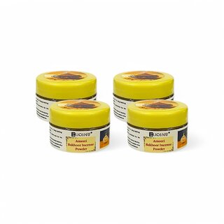 EUQINU Ameeri Bakhoor Long Lasting Aroma Incense Powder - 25g (Pack Of 4)