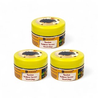 EUQINU Rawhan Bakhoor Incense Wood Chips For Rich, Soothing Scent, Calm, Relaxing Atmosphere - (Pack Of 3) 25g