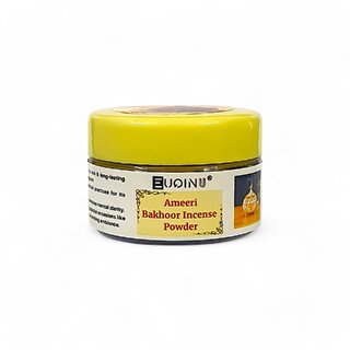 EUQINU Long Lasting Ameeri Incense Relax  Refresh, Perfect for Home  Meditation Powder - 25g