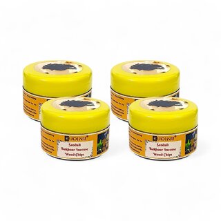 EUQINU Sandali Bakhoor Long Lasting Aroma Incense Wood Chips - 25g (Pack Of 4)