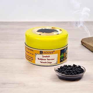 EUQINU Bakhoor Premium Sandali Wood Chips Long-Lasting Aroma for a Relaxing Atmosphere (25gm)