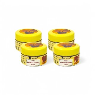 EUQINU Oudi Bakhoor Long Lasting Aroma Incense Cone - 25g (Pack Of 4)