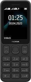 (Refurbished) Nokia 125 (Dual SIM, 2.4 Inch Display, Black) - Superb Condition, Like New