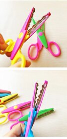 2 Pieces Scissors Art And Craft Designer Scissors For Paper, Cardboard And Greetings Designer Border Edge Cutting, 130 M