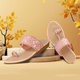 New Stylish Flat Sandal  Fancy & Comfortable Slipper for Daily Wear, Party, and Casual Use for Women