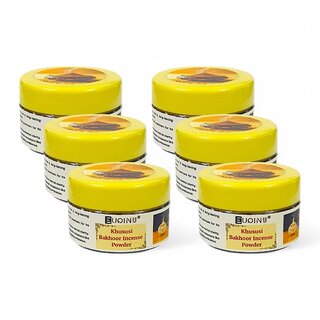 EUQINU Khususi Bakhoor Long Lasting Aroma Incense Powder - 25g (Pack Of 6)