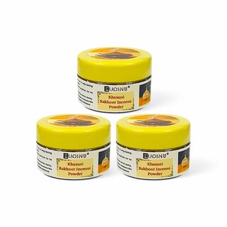 EUQINU Khususi Bakhoor Incense Powder For Rich, Soothing Scent, Calm, Relaxing Atmosphere - (Pack Of 3) 25g