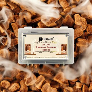 EUQINU Bakhoor Premium Al Oud Sticks Long-Lasting Aroma for a Relaxing Atmosphere (48gm)