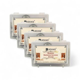 EUQINU Mamool Bakhoor Long Lasting Aroma Incense Sticks - 48g (Pack Of 4)
