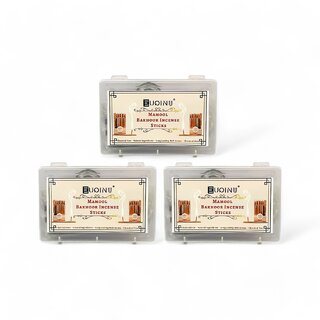 EUQINU Mamool Bakhoor Incense Sticks For Rich, Soothing Scent, Calm, Relaxing Atmosphere - (Pack Of 3) 48g