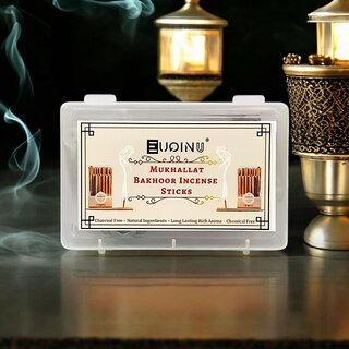 EUQINU Bakhoor Premium Mukhallat Sticks Long-Lasting Aroma for a Relaxing Atmosphere (48gm)
