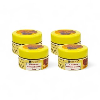 EUQINU Albakhoor Bakhoor Long Lasting Aroma Incense Cone - 25g (Pack Of 4)