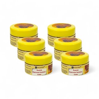 EUQINU Almisk Bakhoor Long Lasting Aroma Incense Cone - 25g (Pack Of 6)
