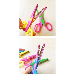 2 Pieces Scissors Art And Craft Designer Scissors For Paper, Cardboard And Greetings Designer Border Edge Cutting, 130 M