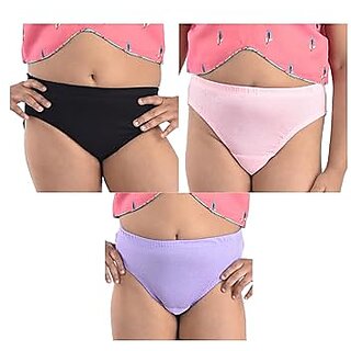 Ginash Girls Cotton Modal Bikini Pantie (Pack of 3)