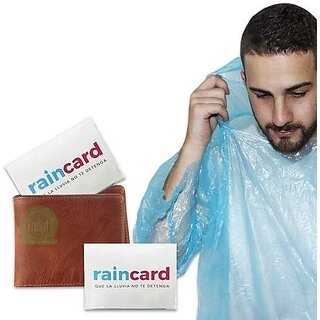 pack of 2 - Unisex-Adult Disposable Pocket Size Easy to Carry Raincard for Men and Women for Travel Use