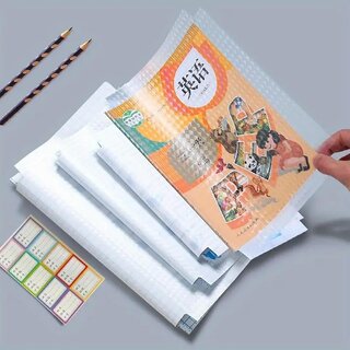 30 Pcs Transparent Self-Adhesive Book Covers  Waterproof Film, 3 Sizes