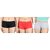 Ginash Cotton Elastane Women's Boyleg Pantie (Pack of 3)
