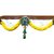 Peacock Design Decorative Door Toran with Yellow Marigold Flowers and Tassels