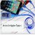 Multi Charging Cable 3 in 1 USB Mobile Phone Charger Cord USB Cable Compatible with iPhone/Type C/Micro Android