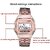 Brand Digital 4 Colours Vintage Square Dial Unisex Wrist Watch for Men Watch for Women