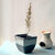 Handpainted Ceramic Outdoor Maggie Planter Pack of 1, Grey Flower Pot for Home/Kitchen/Balcony