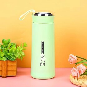 400ml Glass Water Bottle with Silicone Sleeve  Reusable Leak-Proof Bottle for Men  Women  Travel-Friendly, Eco-Friend