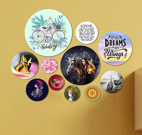 Tiny Shiny Motivational Art Wooden Wall Hanging for Living Room/Bedroom/Office Gift Decoration