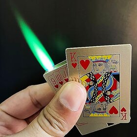 ANK Hub Jet Flame King Lighter Wind Proof Stylish Latest Modern Unisex Lighter Wth Blue Led Torch Light