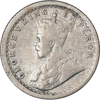 1/4 rupees 1911 silver coin