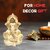 Tiny Shiny Finish Ganesha Idol Car Dashboard Idol for Home Decor Puja Office Desk Living Room Gift