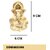 Tiny Shiny Finish Ganesha Idol Car Dashboard Idol for Home Decor Puja Office Desk Living Room Gift