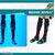 Pack Of 2 - Compression Socks Unisex Striped Knee High, Calf Length Socks