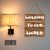 Tiny Shiny Welcome Home Art Wooden Wall Hanging for Living Room/Bedroom/Office Gift Decoration