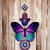 Tiny Shiny Art Butterfly Wooden Wall Hanging for Living Room/Bedroom/Office Gift Decoration