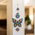 Tiny Shiny Butterfly Wooden Wall Hanging for Living Room/Bedroom/Office Gift Decoration