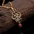 1 GRAM GOLD PLATED OM TRISHUL PENDENT WITH CHAIN