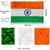 The Flag Shop Indian Outdoor Flag of Size 1.5 ft x 2.5 ft in 100% Polyester Knitted with oggle Rectangle Outdoor Flag