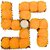 Tiny Shiny Handmade Swastik Rangoli Art Designs With T-Light With Pom Pom MDF Base Home Temple Decorations For Door Entr