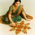 Tiny Shiny Kalsh And Diya Meena Stone Handcrafted Re-arrangeable Rangoli Design Set Home Temple Diwali Decorations