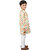 Kid Kupboard Cotton Boys Kurta and Pyjama Set, Yellow/White, Full-Sleeves, 8-9 Years KIDS7613