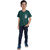 Kid Kupboard Cotton Boys T-Shirt, Dark Green, Half-Sleeves, 7-8 Years KIDS7631